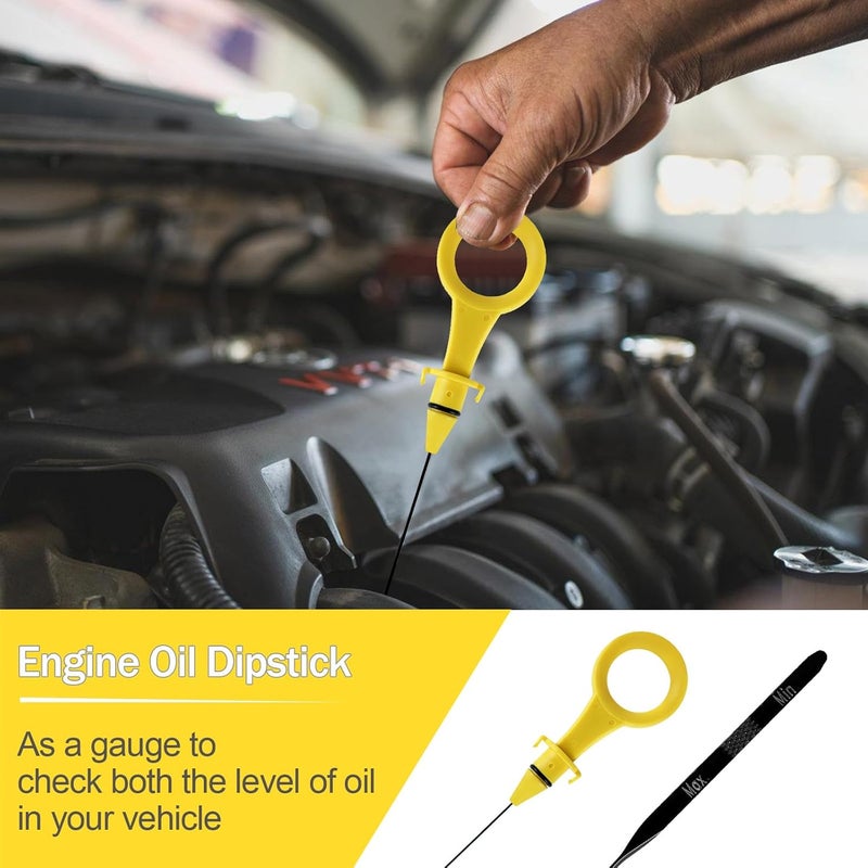 VerRich Car Engine Oil Dipstick Replacement OEM#06H-115-611E Fit for Audi A4 A5 2009-2017 Quattro 2011-2015 Q5 2012-16 Q3 |with 2.0T Car Engine Oil Fluid Dipstick Replacement 06J115611F - Image 5